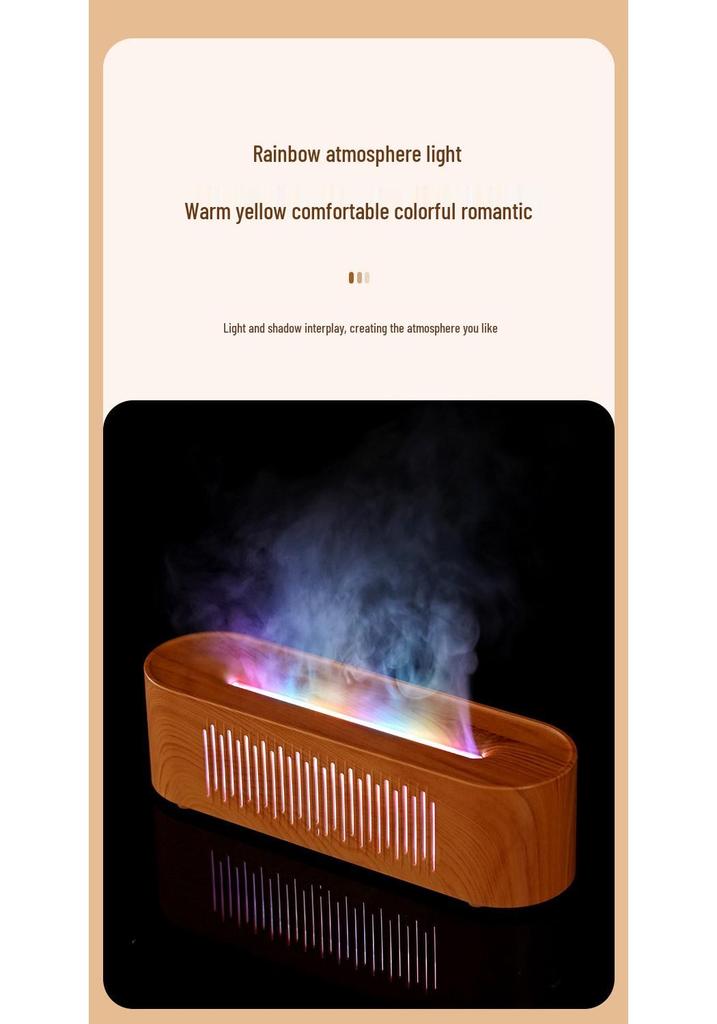 2025 Aroma Diffuser: Simulated Flame, Automatic Sprayer, Essential Oil Air Purifier & Fragrance Machine