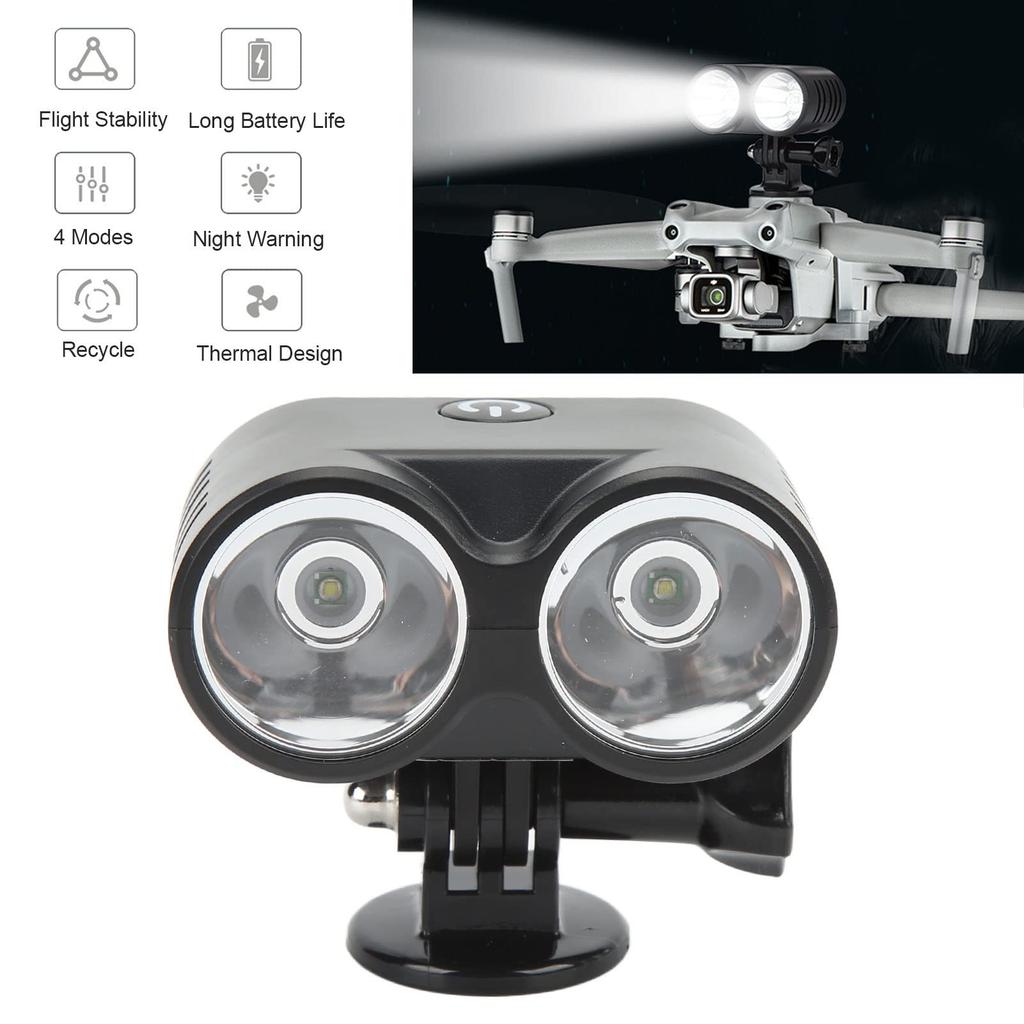 Drone Owl Searchlight, 4-Mode Drone Night Light LED Searchlight for FPV Air 2S, Air 2, and 2 Accessories