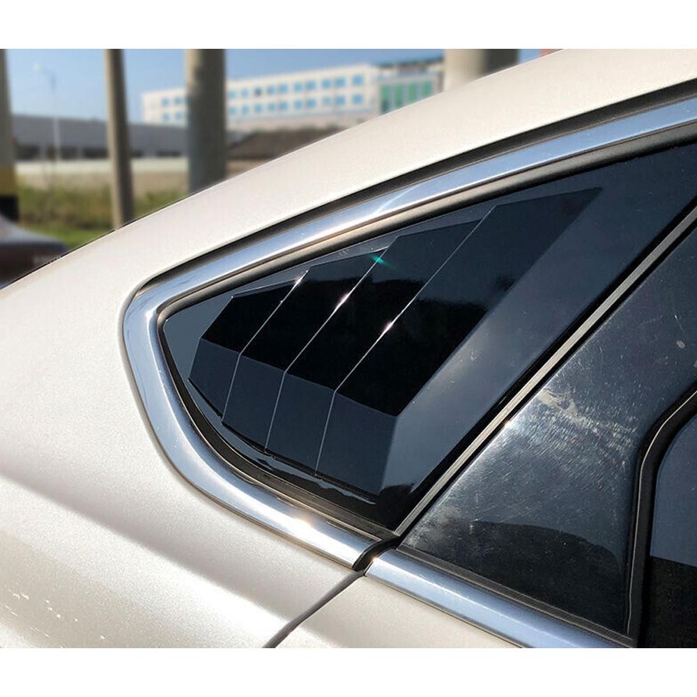 Dla Forda Mondeo Fusion Sedan 2013-2018 Samochodowa Tylna Żaluzja Okienna Boczna Pokrywa Żaluzji Naklejka Otwór Wentylacyjny Wlot Powietrza ABS Czarny Włókno Węglowe
