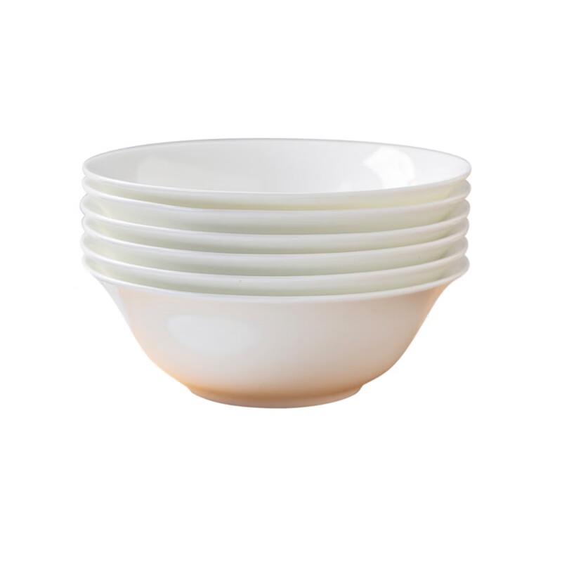 Jingdezhen Pure White Bone China Noodle Bowl Set