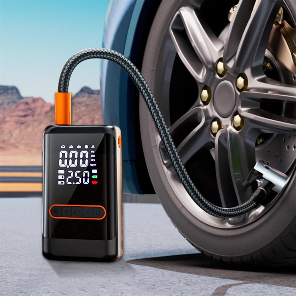 Tire Inflator Portable Compressor-Cordless Electric For Car | Auto With Digital Pressure Gauge | Electric Vehicle Inflation Accessories