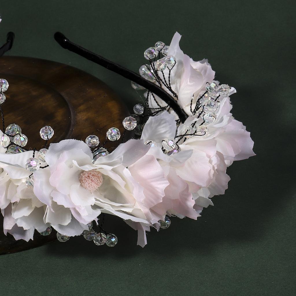 New Super Fairy Hairpin Flower Hair Accessories Fabric Flower Headband Holiday Party Headdress Wedding Dress Photo Shoot Bridal Headband