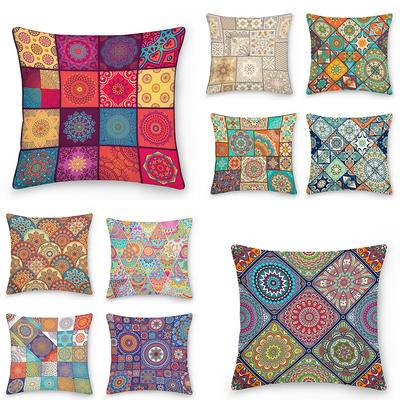 Federa Mandala Decor Cuscino Decorativo per Divano Letto Copricuscino Decorativo per Auto Stile Boho