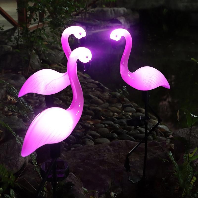 Solar Flamingo Garden Stake Light - Outdoor Landscape Decoration