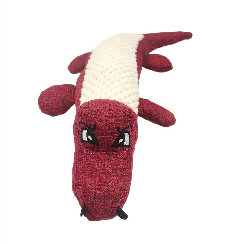 

Домашнее животное, милая собака, забавная мягкая игрушка с зубами, щенок, жевательная игра, пищалка, скрипучий плюшевый звук для игрушек для собак красный