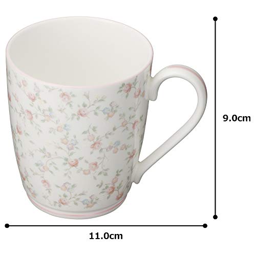 Noritake Cutie Rose Microwave-Safe Bone China Mug, 295cc, T97280/9940