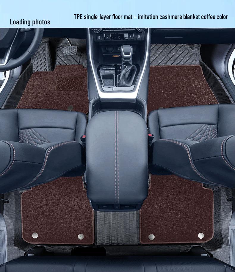 Compatible 2025 Toyota RAV4 Floor Mats, Fully Enclosed, TPE Material, 24 Fashion Plus Edition