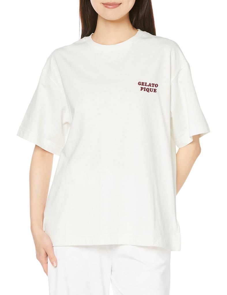 Gelato Pique Back Print PWCT231326 Red F T-Shirt Women's