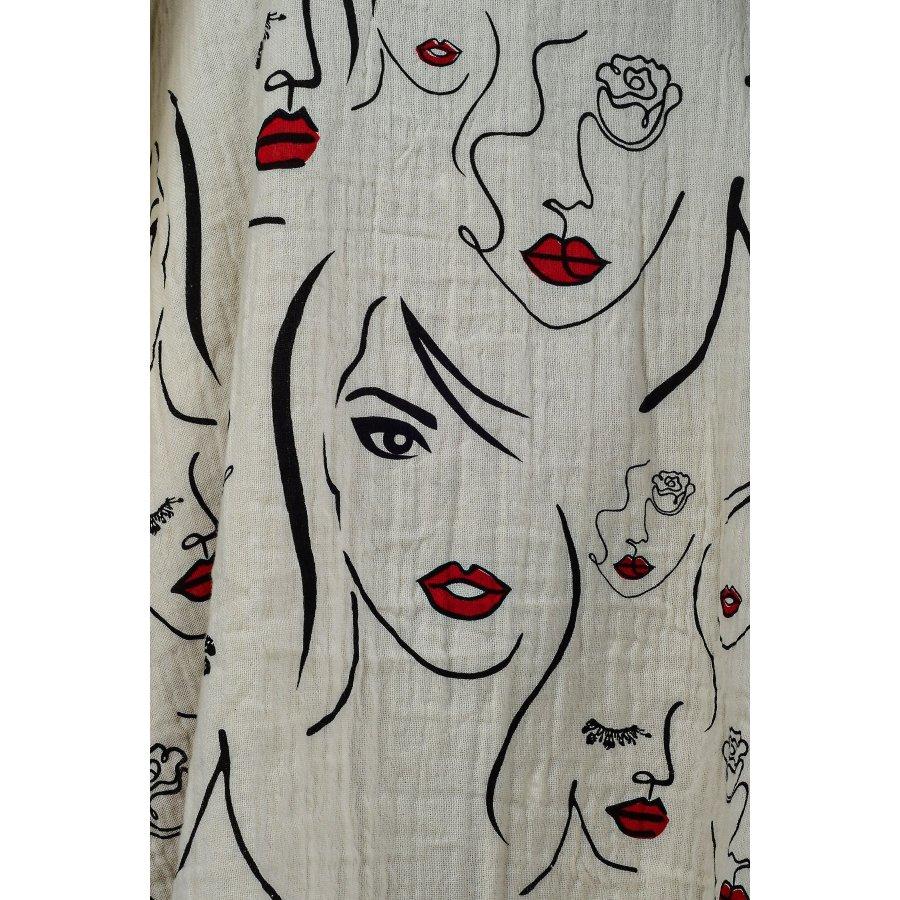 Damen-Poncho mit Kapuze, Baumwoll-Musselin-Stoff, Strandkleidung oder Freizeitkleidung/Vertuschungen, Mehrzweck-Poncho