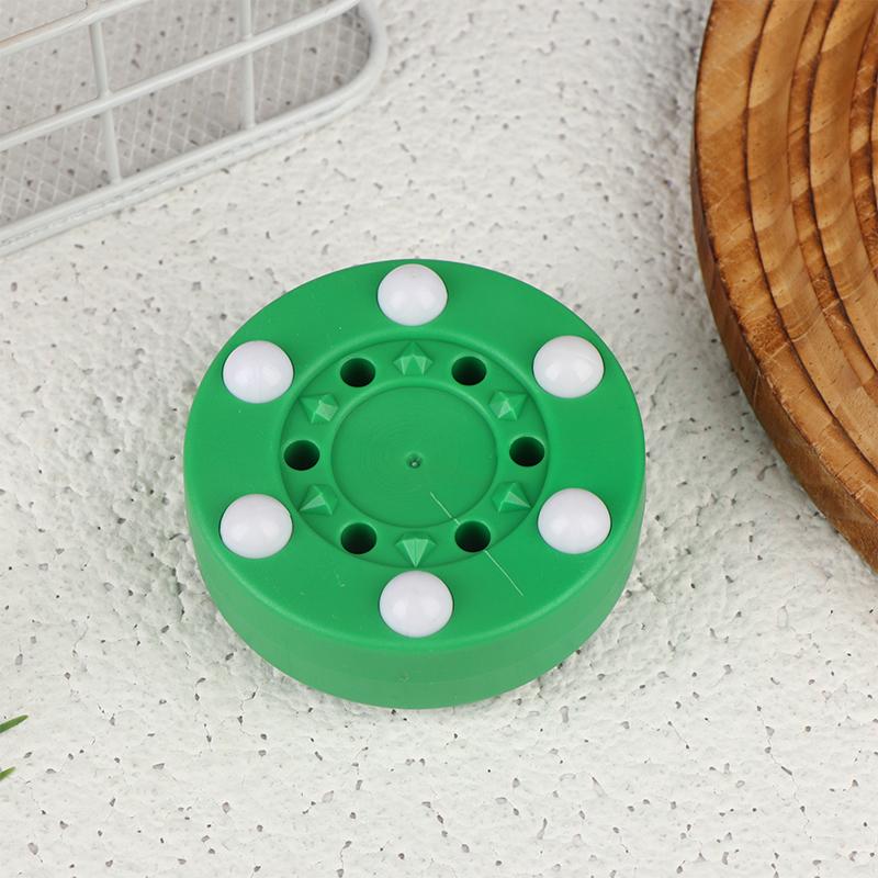 

Inline Roller Hockey Training Puck With 6 Balls For Street Hockey Skate Practice Passing Skill Builder зелений