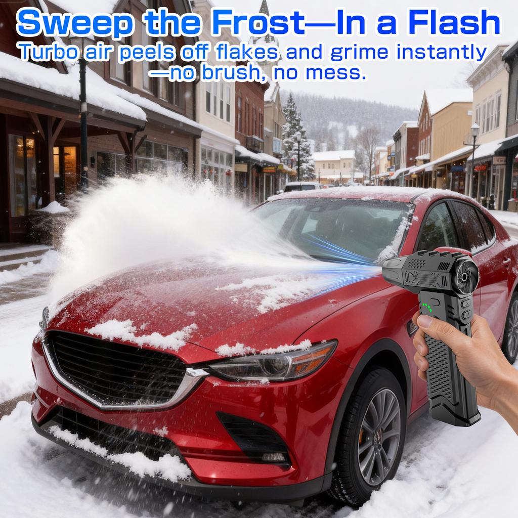 Turbo Fan For Car RV Truck Trailer Blowing Snow Electric Air Duster Blow And Suction 2 in 1 Violent Jet Fan Cleaning Blower Tool