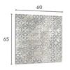 PANEL SZKLANY DO KUCHNI 60x65 Szara