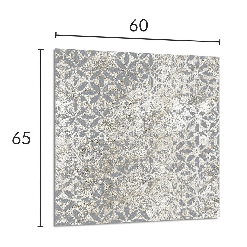 PANEL SZKLANY DO KUCHNI 60x65 Szara