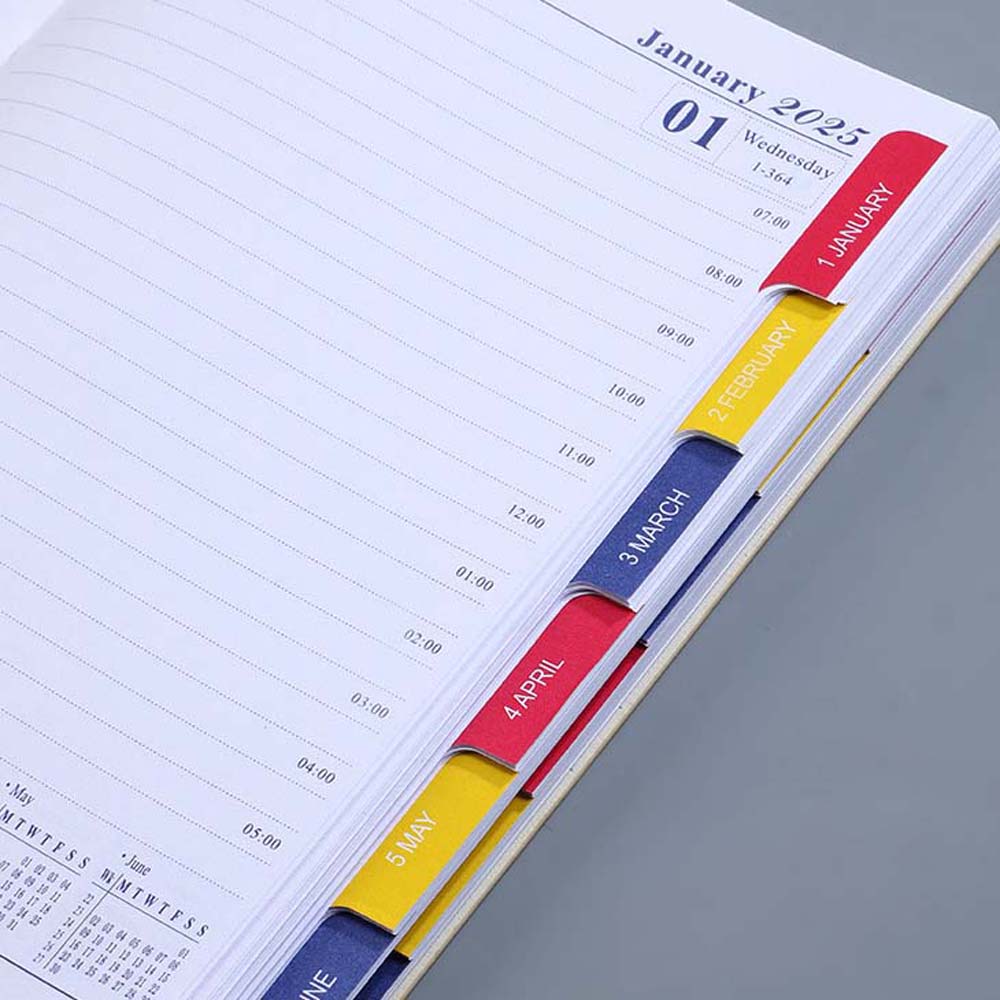 Daily Planner Reminder 2025 Planner Notebook 365 Days 2025 English Agenda Book  Unisex