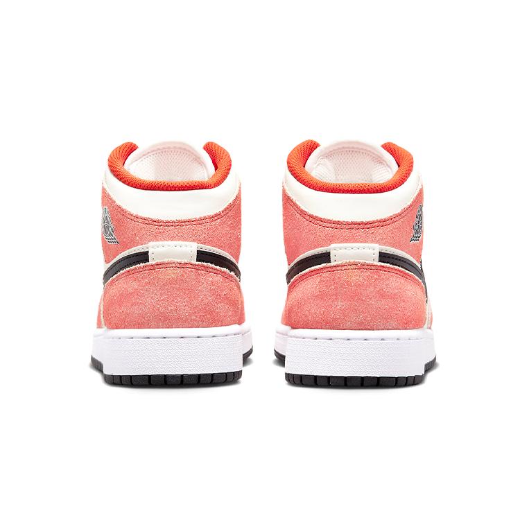 New Jordan 1 Mid SE Orange Suede GS DV1336-800
