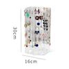 360 drehbare Schmuck Organizer Schnalle Ohrring Organizer Ständer Transparent