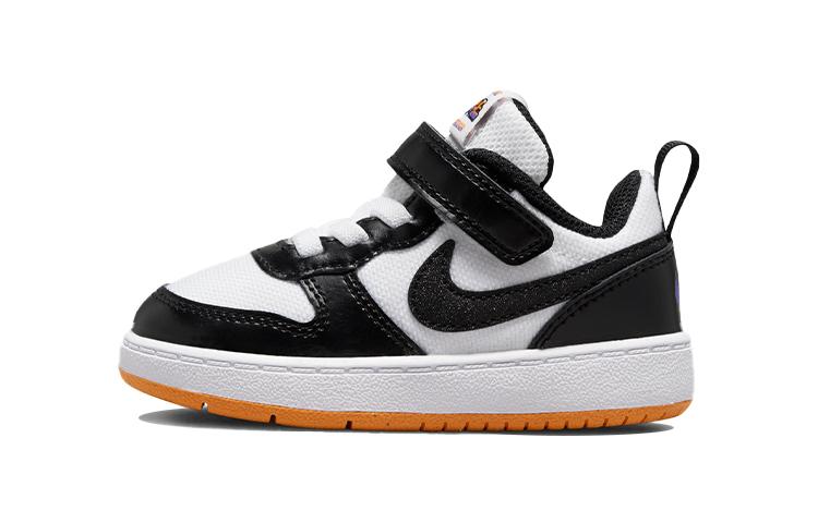 Nike Court Borough Low 2 White Black Kumquat TD DN1230-100 25