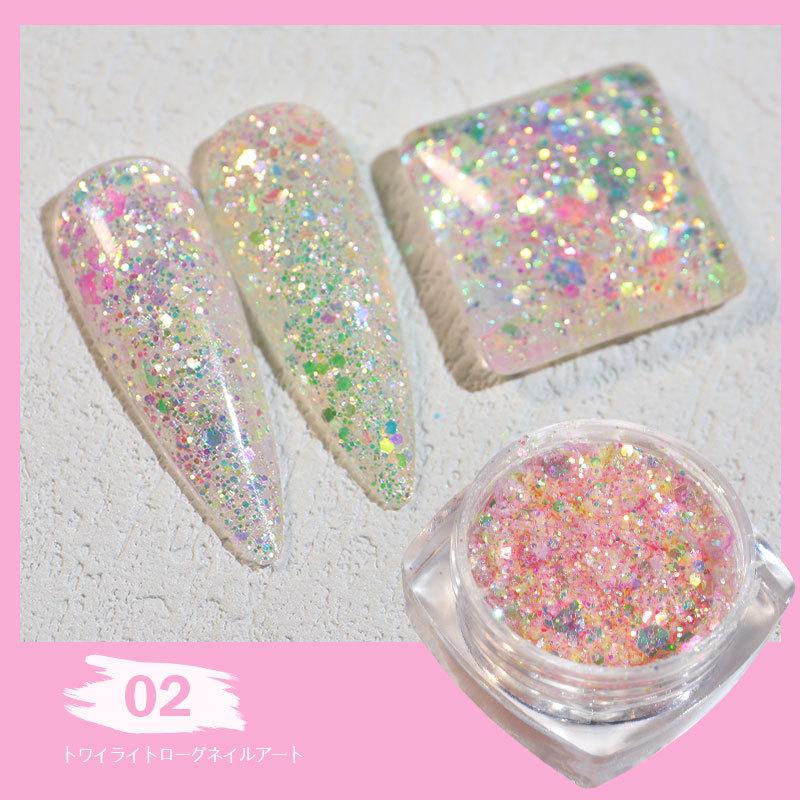 Poudre Paillettes DIY - 5 Couleurs (rouge, Vert, Or, Argent, Bleu) - 100g - Pour Ongles, Cartes, Décoration, Maquillage