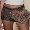 Plush Leather Waist Cincher Fashionable Vintage Waistband Hiphop Jeans Belt for Jackets and Dresses