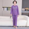 Thick Fleece-Lined Velvet Cardigan & Pants Set for Elderly Women, Plus Size - Perfect Winter Wear for Moms
