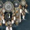 Dream Catchers Handmade Macrame Wall Hanging Dreamcatcher 5 Pieces White Boho Dream Catcher Baby Shower Decorations For Home