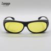 Okulary rowerowe polaryzacyjne na zewnątrz - Soczewka żółta do widzenia w nocy, gogle wiatroodporne