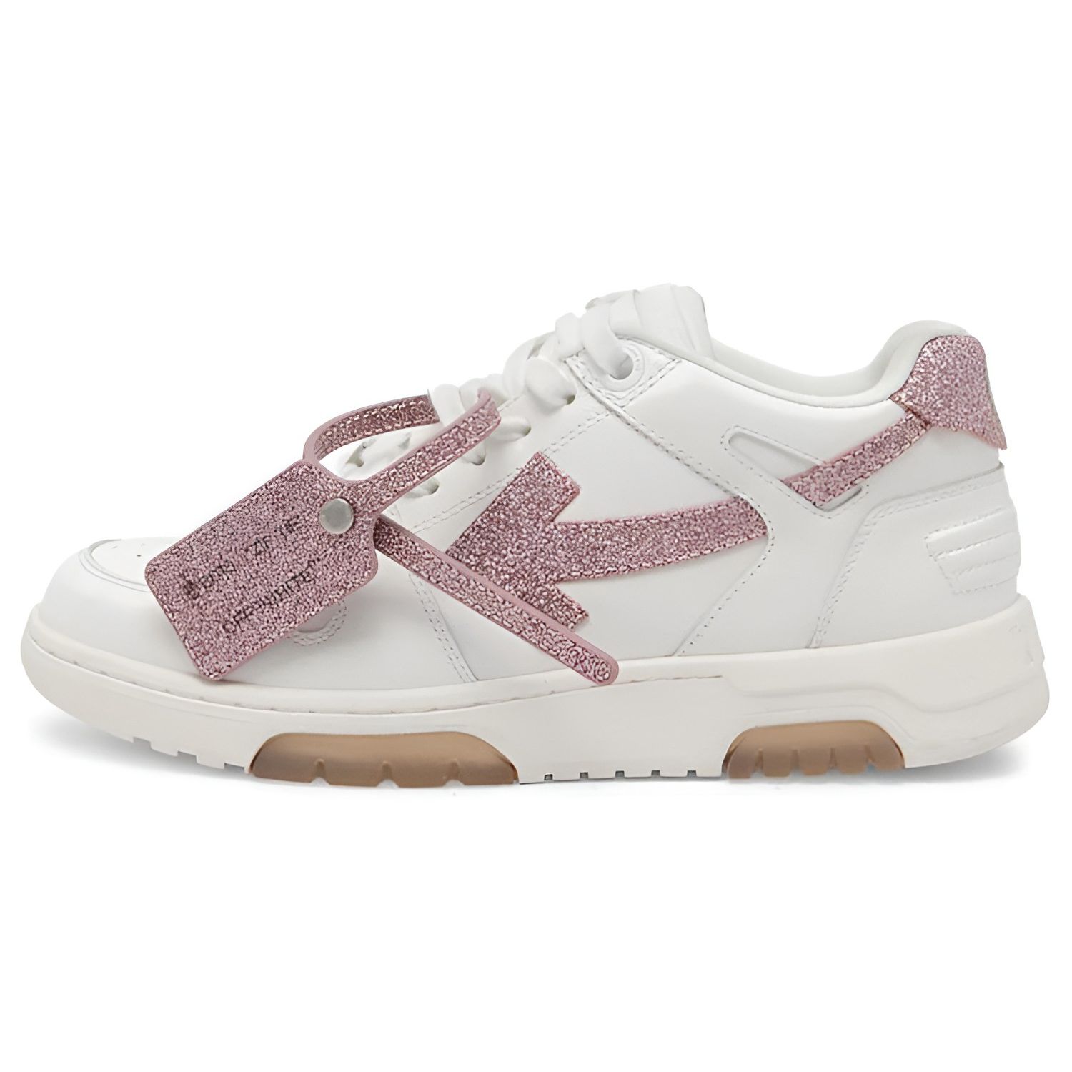 

Off-White Out of Office White Pink Glitter Women Sneakers OWIA259S22LEA0040130 40