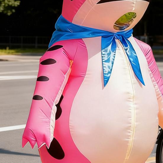 Blow Up Frog Suit Inflatable Costume for Adult Kids Funny Blow-Up Full Body with Air Pump Halloween Cosplay Party Outfit Rechargeable