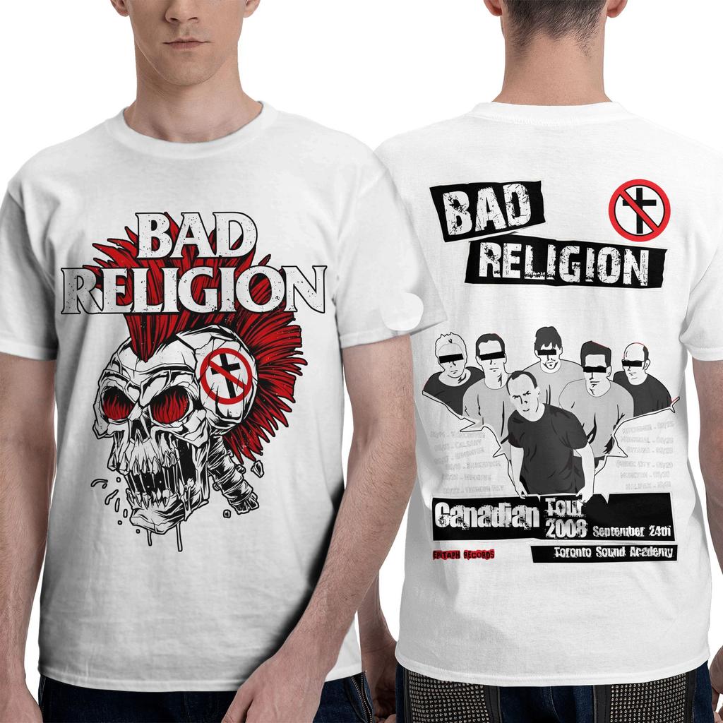 Bad Religion  T Shirt Men  Streetwear Cotton T-Shirts Beach Crewneck Harajuku Tees Pattern Oversize Tops