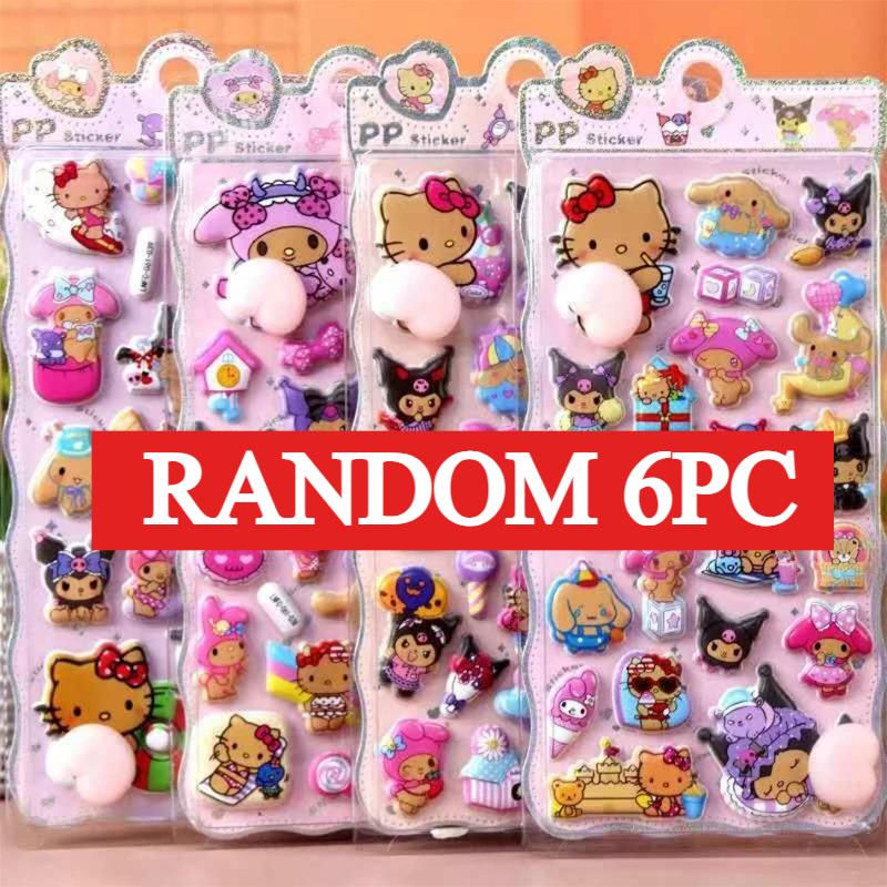 Kawaii Crayon Shin-chan Happy Buttocks Stickers for Phone Case Laptop Stationery CuteSoft Pinched Decompression Sticker Toy Gift