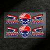 ZLQ4  For HONDA Stickers Moto Sticker Auto Body Bumper Windows Motorcycle Laptop Walls Vinyl Decal Car Tuning Accessories