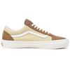 Vans Old Skool Fabric Leather Classic Low Top Skate Shoes Unisex Sneakers Brown Yellow VN0A5FCBBRO