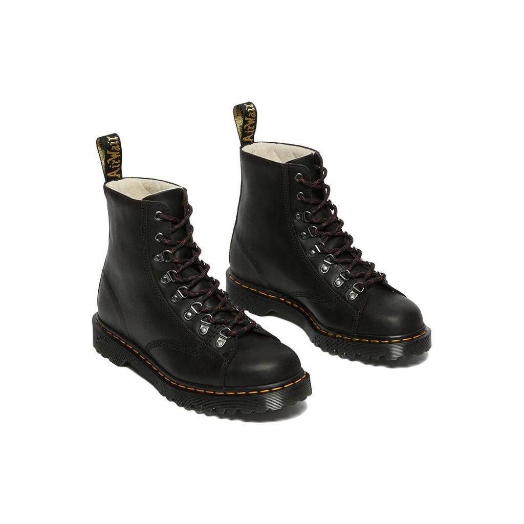 Dr. Martens Leather 8 Eyelet Lace-Up Short Boots Unisex boots Black 27793001