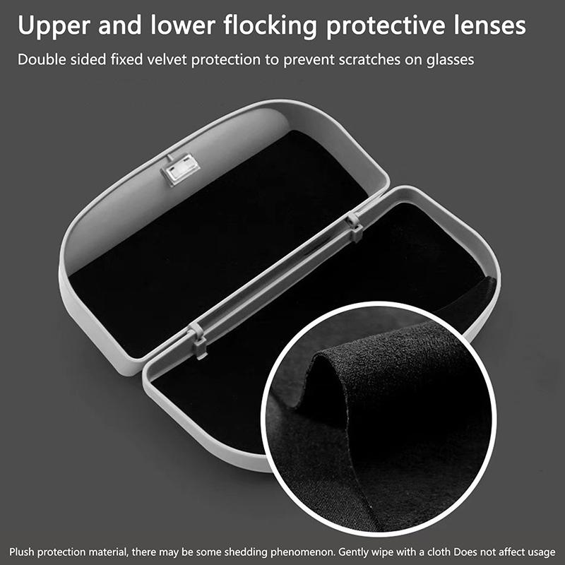 Car Glasses Box Multifunctional Car Sunglasses Holder In Car Glasses Clip Sun Visor Car Lenses Holder