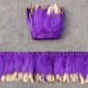 1 Meter Soaked Goose Feather Decorative Ribbon Natural Swan Feather Decorative Wedding Dress Feather Dyeing 15-20Cm