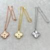 Clover Big Flower 26MM European and American Light Luxury Versatile Necklace Stainless Steel Long Sweater Chain