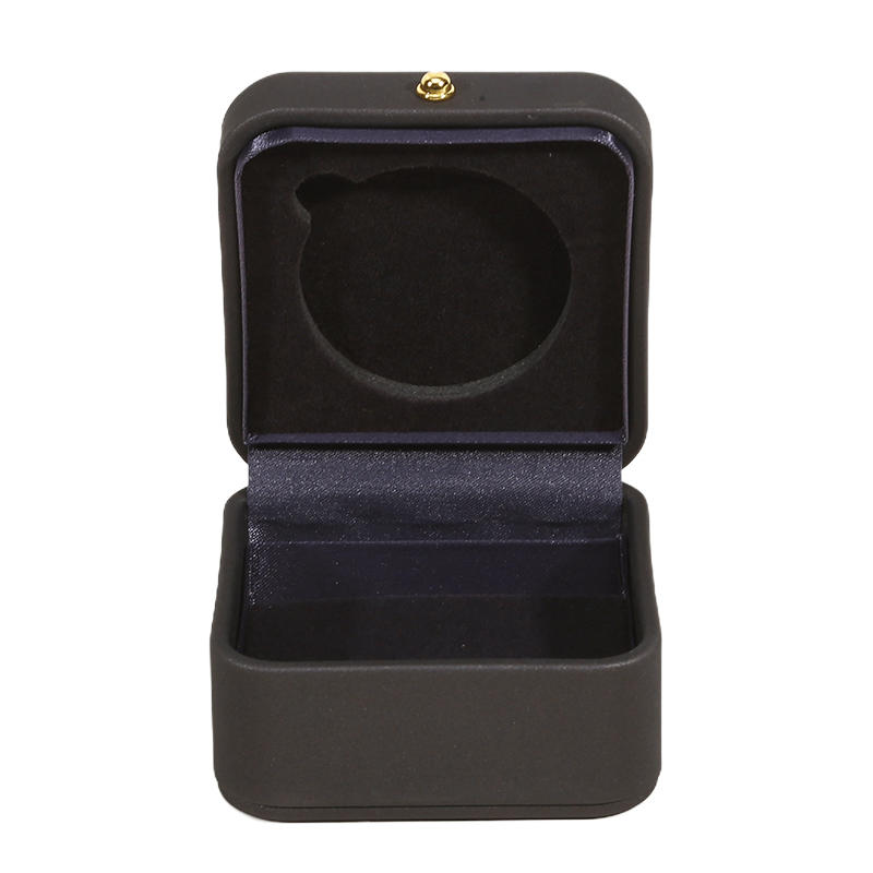 

45mm Groove Commemorative Coin Storage Box Coin Presentation Display Box Holder Square Imitation Leather Coin Storage Boxes темно-сірий