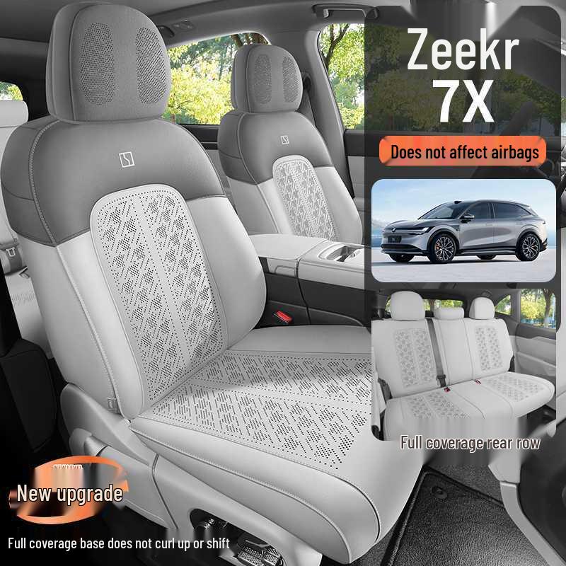 Zeekr 7x All-Season Breathable Suede Seat Cushion Set