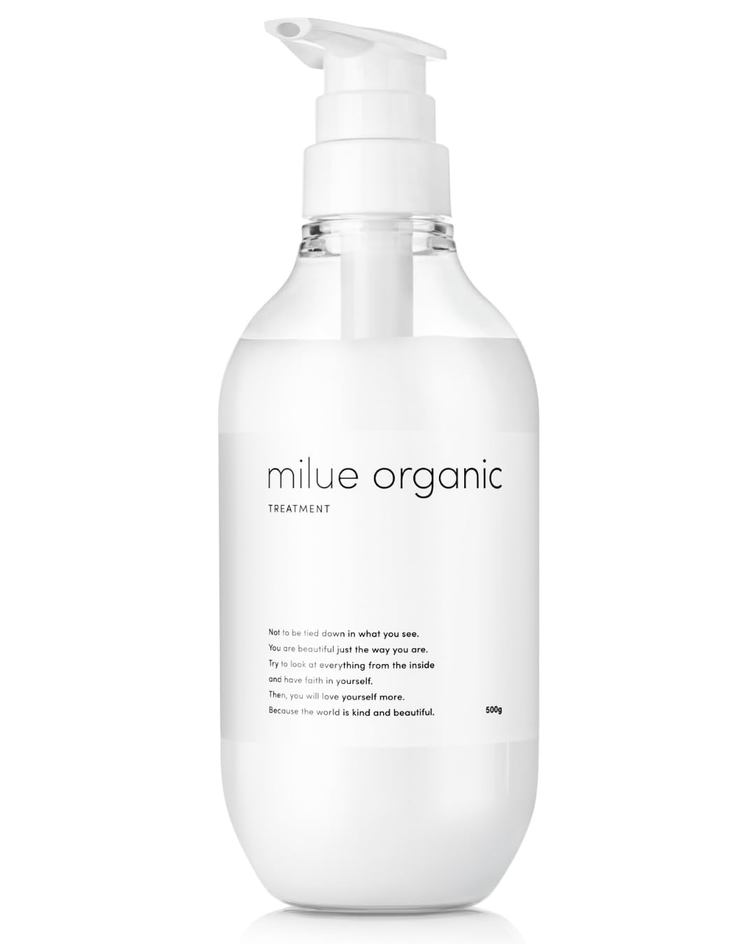 Milue Organic Shampoo, Salon Exclusive, Amino Acid Shampoo (500ml Treatment, Single Item), Supervised by a Hair Diagnostician