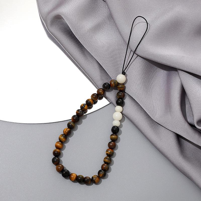 Stylish Pearl Bow Mobile Phone Lanyard with CCD Camera Pendant