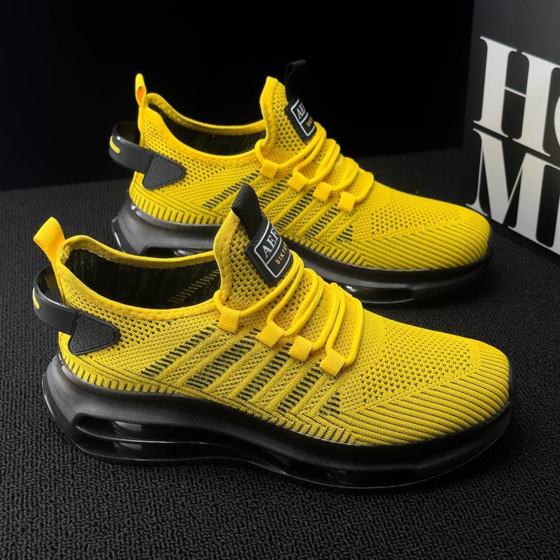 Men Summer Casual Sports Sneakers Breathable Lightweight Comfortable Mesh YRZL Mens Shoes Walking Gym Running Shoe