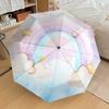 1pc Rainbow Clouds Themed High-quality Umbrella,Automatic Opening and Closing Umbrella,Multi-functional Umbrella G0811342