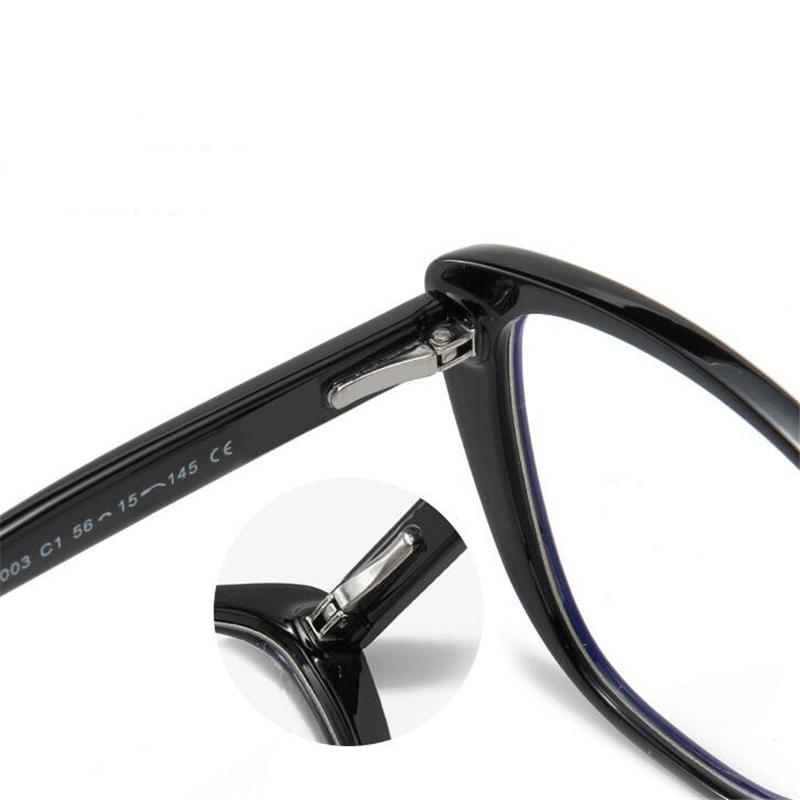 Leopard Frame Anti Blue Rays Cat Eye Prescription Eyeglasses Women Men  Spring Leg Myopes Lunettes 0 -0.5 -0.75 -1.0 To -6.0