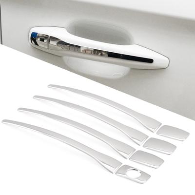 Conjunto de capa para maçaneta de porta de carro em aço inoxidável, para peugeot 207 308 407 citroen c4 c6 c4 picasso