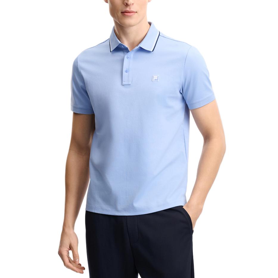 FILA Solid Color Polo Shirt Men tops F11M628110F-BU
