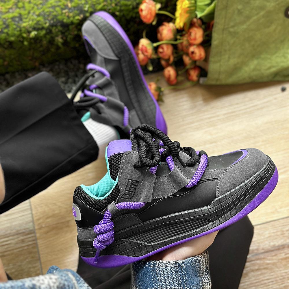 Fashion New High Quality Men's Sneakers Fashion Versatile Casual Board Shoes Thick soled Height Increasing Youth Sports Running Shoes