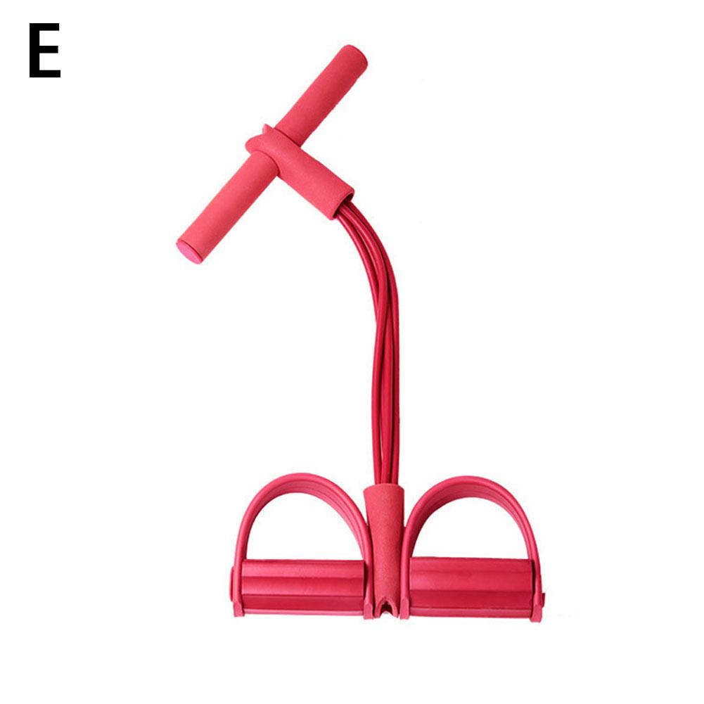 Pedal Resistance Band 4 Tube Resistance Band Bodybuilding Up Latex Ankle Expander Exercise Fitness Equipment Puller Sit