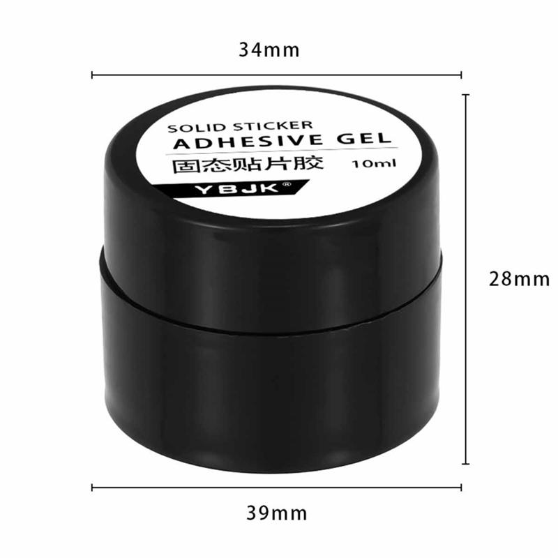 Cola Adesiva Sólida para Unhas Curável com UV LED para Unhas Postiças de Cobertura Total de Longa Duração Ferramenta de Fortalecimento para Extensão de Unhas para Arte de Unhas DIY