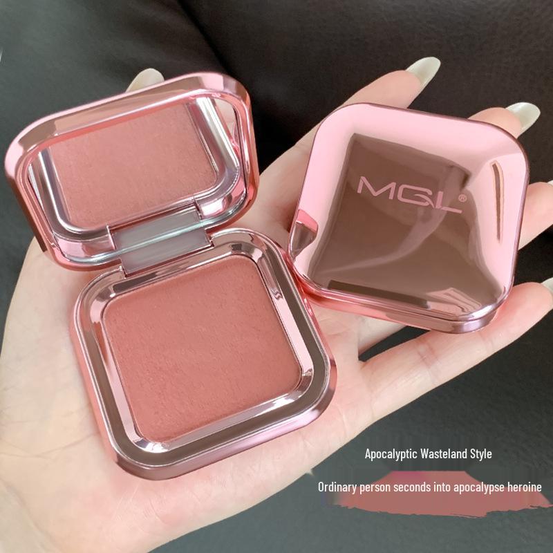 Blush 3D Opaco Color Albicocca Marrone - Trucco Nudo a Bassa Saturazione per Principianti e Influencer
