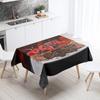 Cake Printed Tablecloth Hotel Restaurant Table Decoration and Ornament Stain Resistant Rectangular  Home